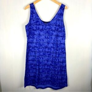 L.L. Bean Sporty Athleisure Sleeveless Tank Top Mini Slip Dress Blue Size Medium